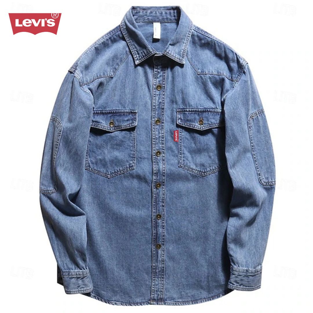 LV™ Men’s Denim Button-Up Shirt