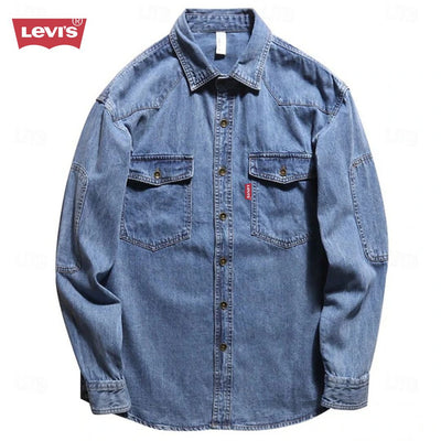 LV™ Men’s Denim Button-Up Shirt