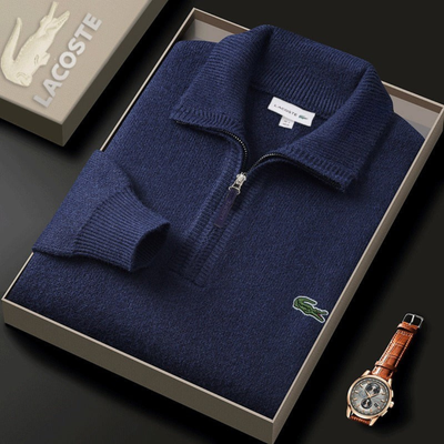 Men’s Soft Knit Zip-Neck Sweater