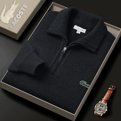 Men’s Soft Knit Zip-Neck Sweater