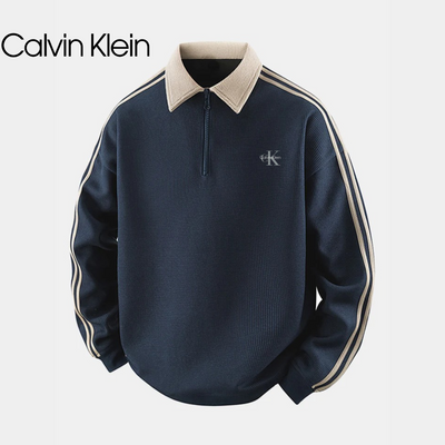 CK™ Contrasting Stripes Zip-Up Sweatshirt