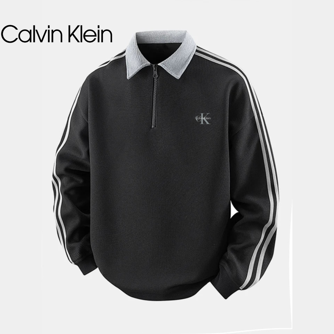 CK™ Contrasting Stripes Zip-Up Sweatshirt