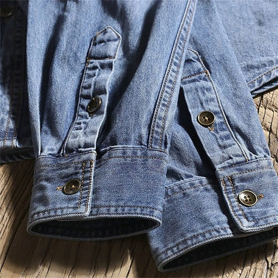 LV™ Men’s Denim Button-Up Shirt